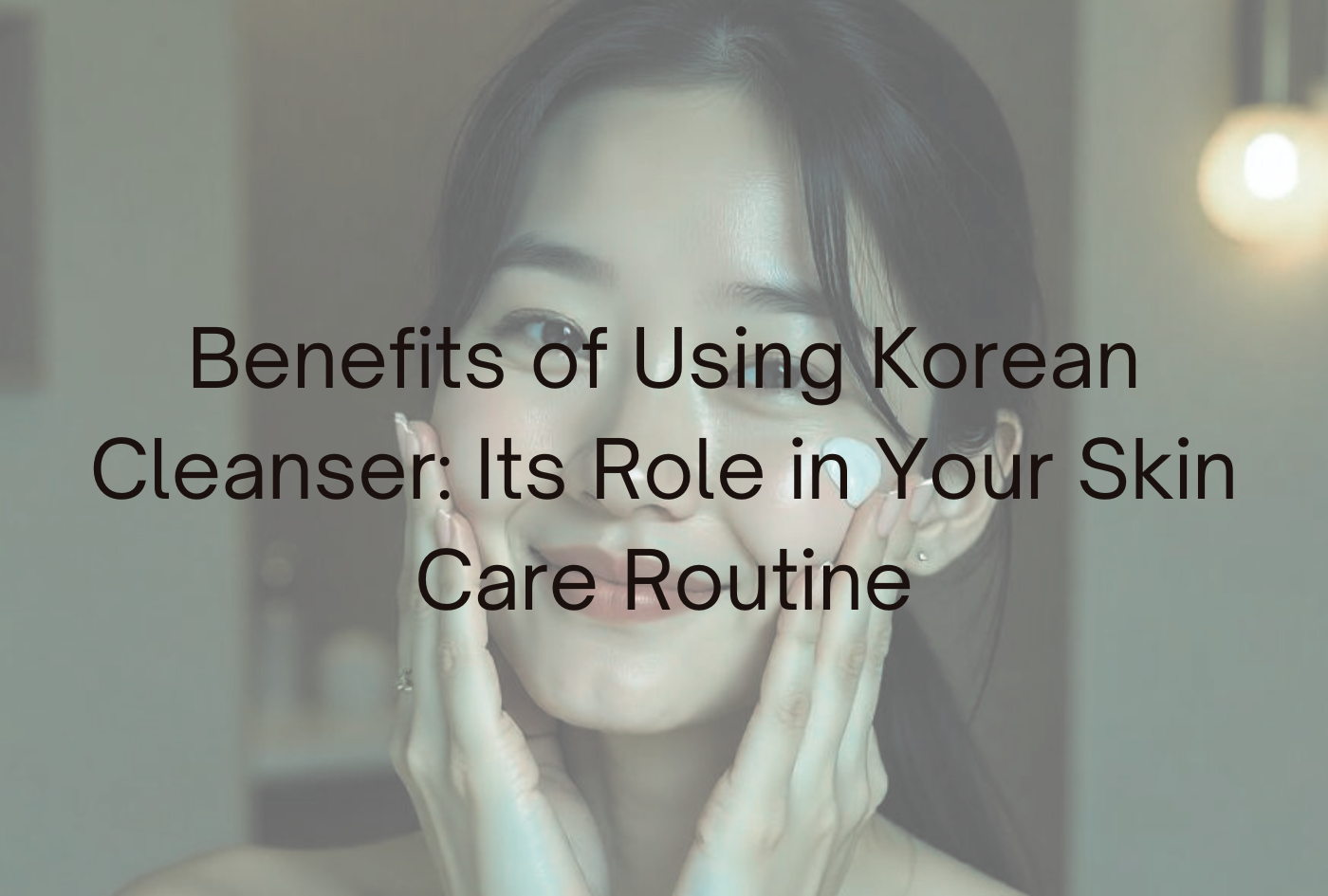 Benefits of Using Korean Cleanser: Its Role in Your Skin Care Routine