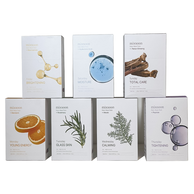 mixsoon Daily Mask Pack – 7 Days, 7 Solutions