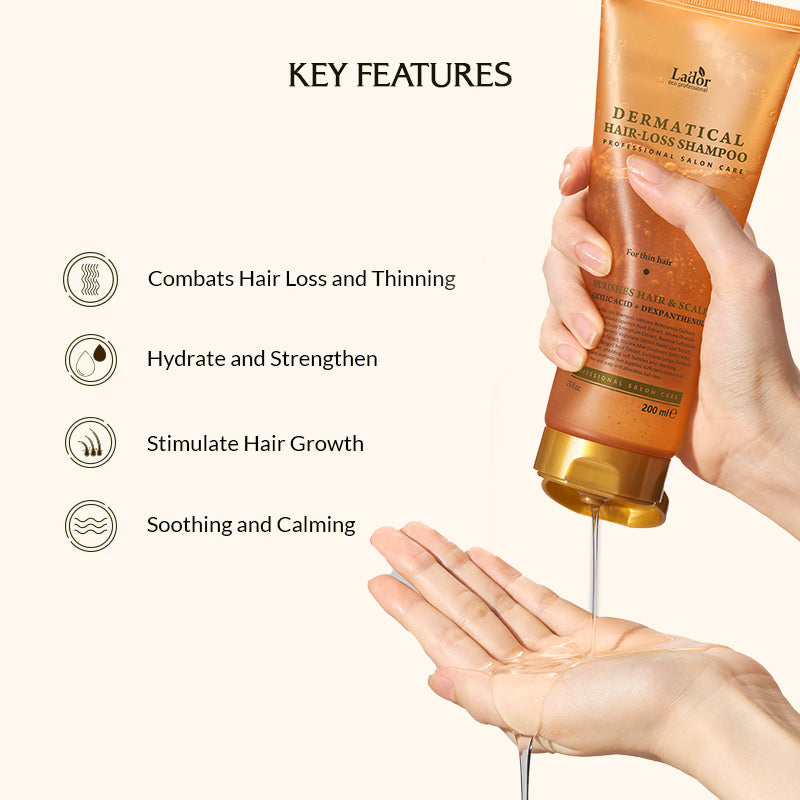 Lador Dermatical Hair- Loss Shampoo (For Thin Hair) - 200ml