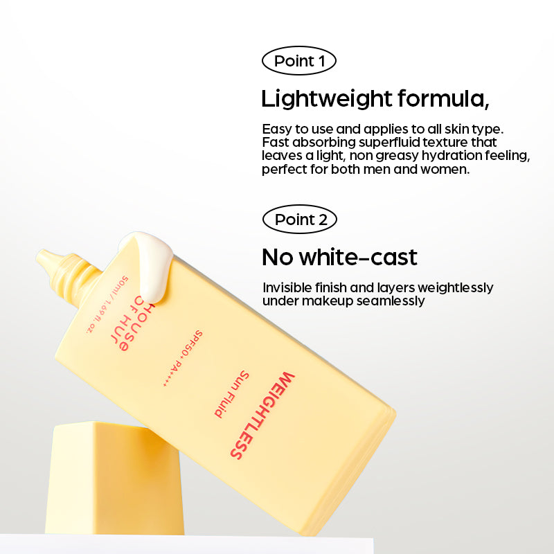 House of Hur Weightless Sun Fluid SPF50 + PA++++ - 50ml