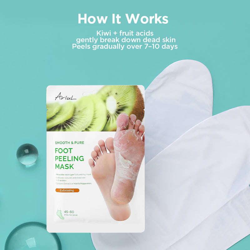 Ariul Smooth & Pure Foot Peeling Mask Exfoliating (Kiwi) 34g