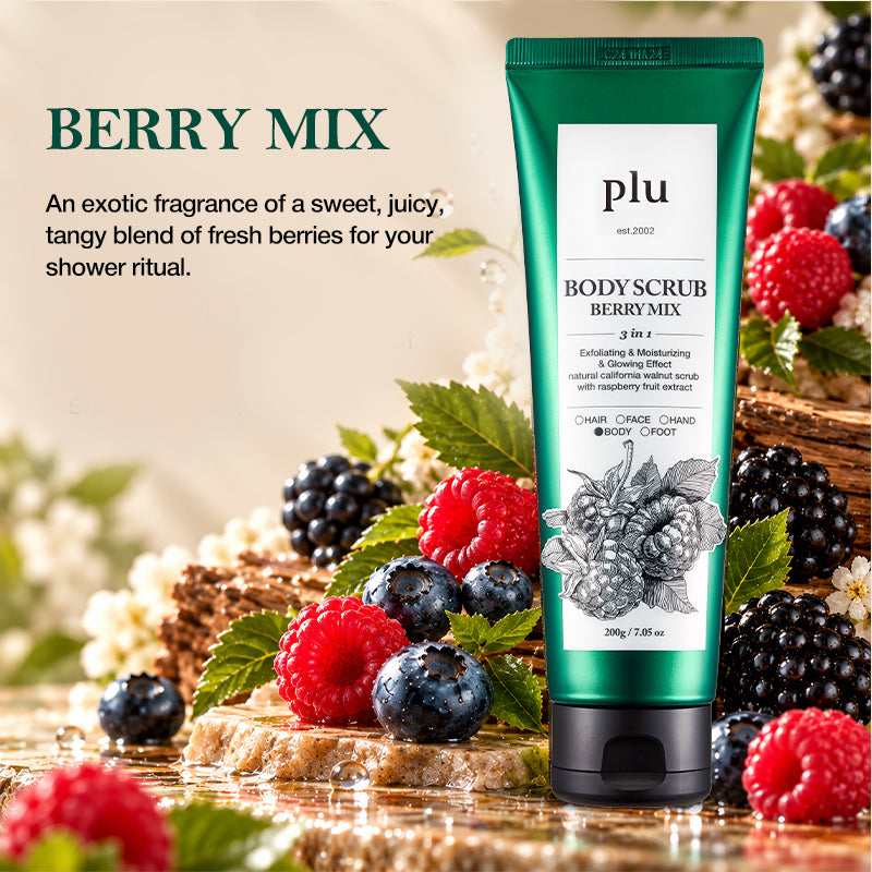 Plu Body Scrub Berry Mix 200g