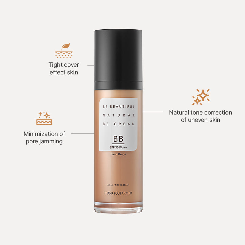 Thank You Farmer Be Beautiful Natural BB Cream Sand Beige SPF 30 PA ++ - 40ml