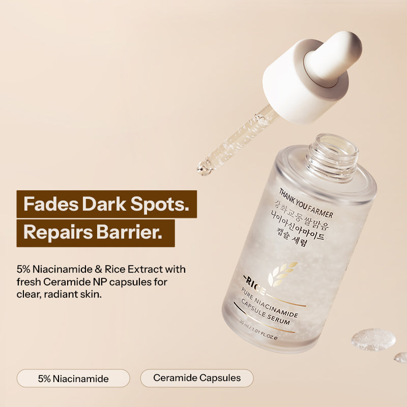 Thank You Farmer Rice Pure Niacinamide Capsule Serum 30ml