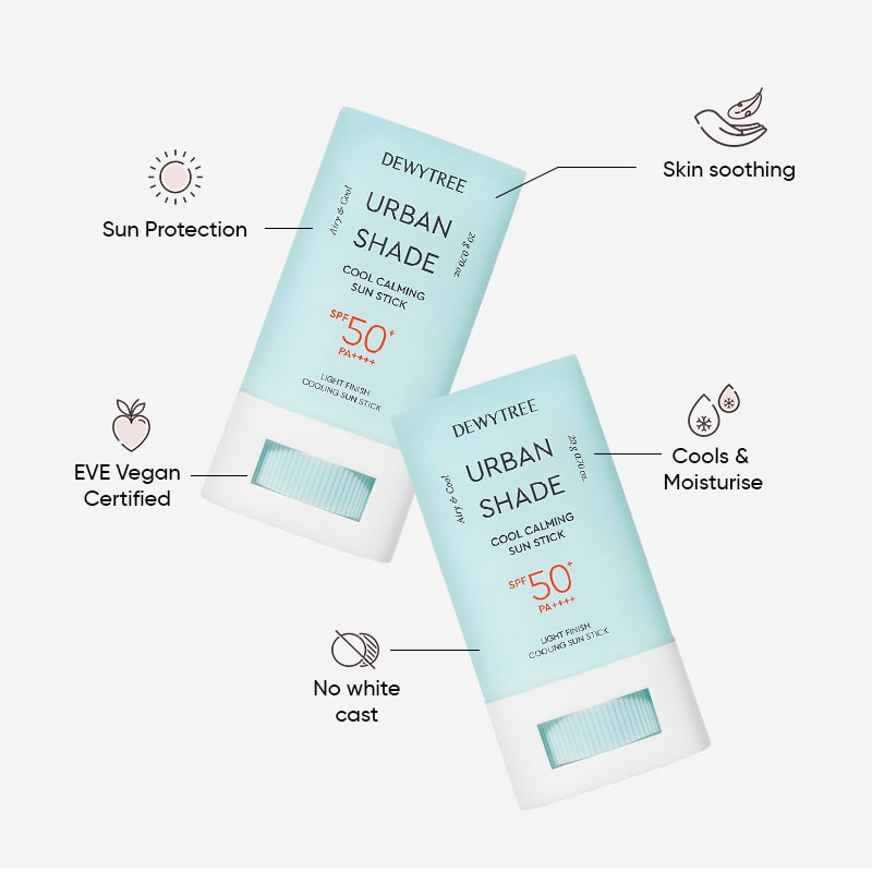 Dewytree Urban Shade Cool Calming Sun Stick SPF 50+ PA++++ - 20gms
