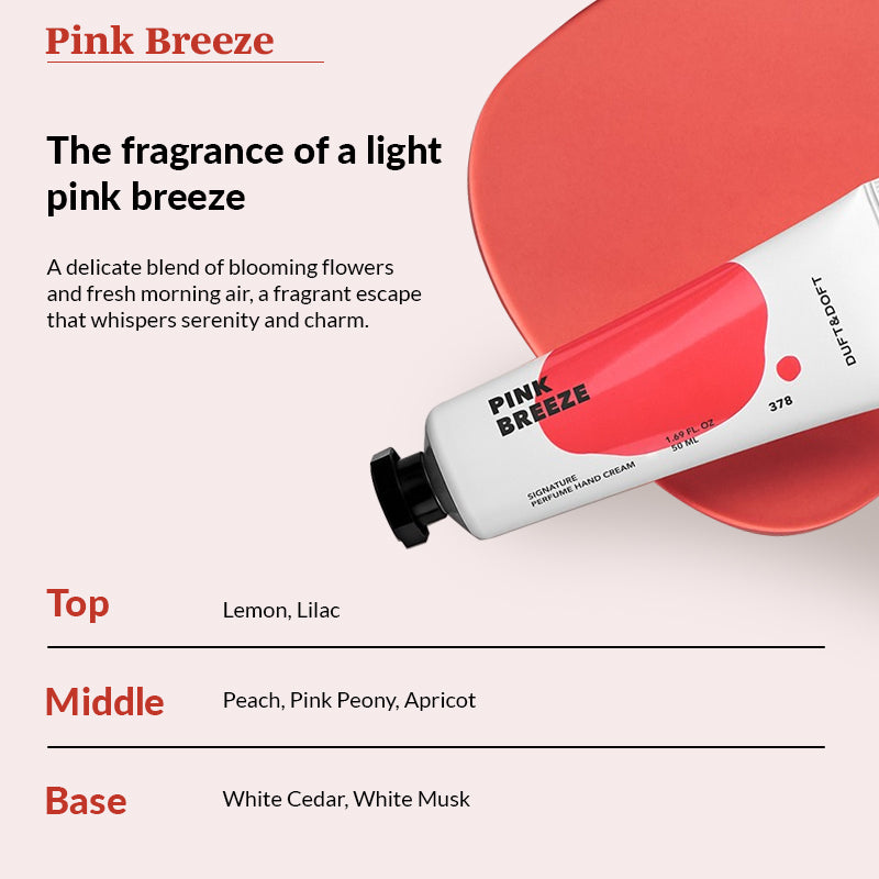 DUFT & DOFT Signature Perfume Hand Cream Pink Breeze