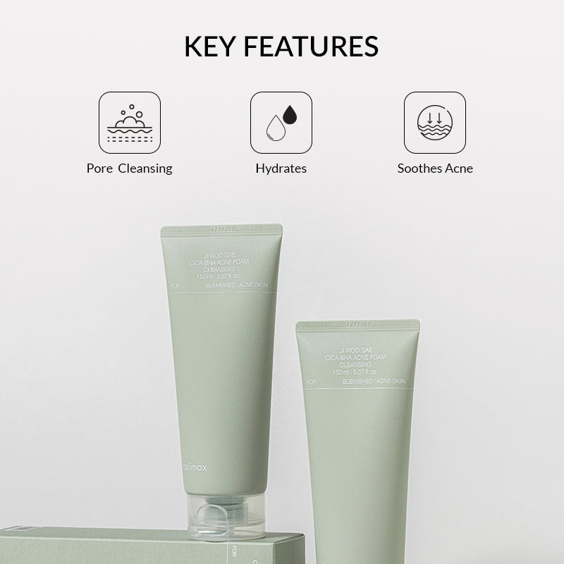 Celimax Ji Woo Gae Cica Bha Acne Foam Cleansing - 150ml