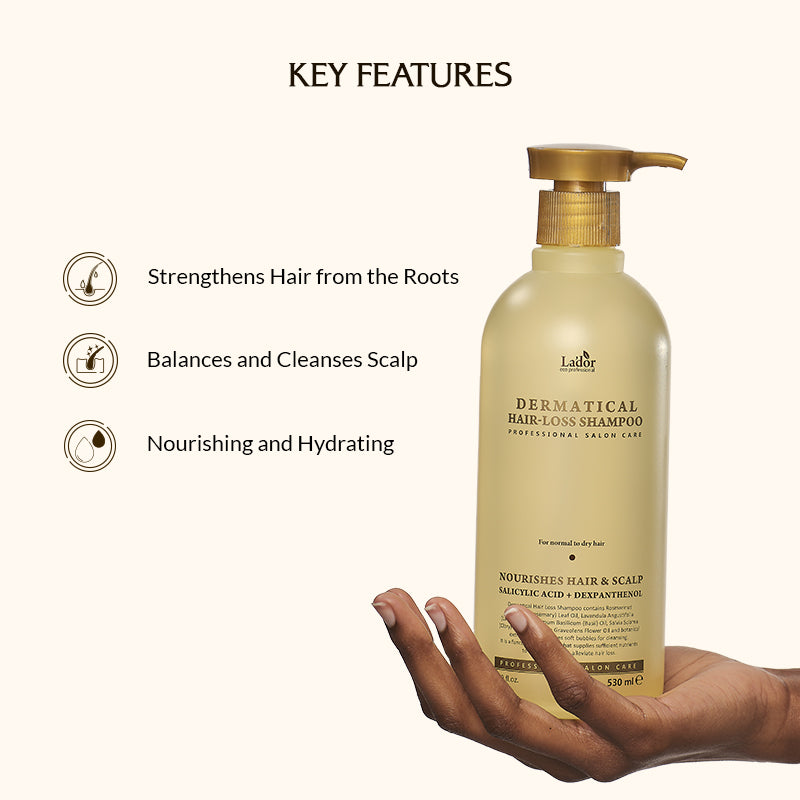 Lador Dermatical Hair- Loss Shampoo (For Normal To Dry Hair) - 530ml