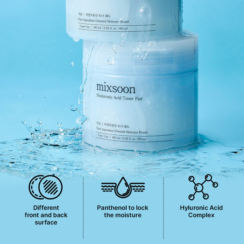 mixsoon Hyaluronic Acid Toner Pad - 180ml/80ea