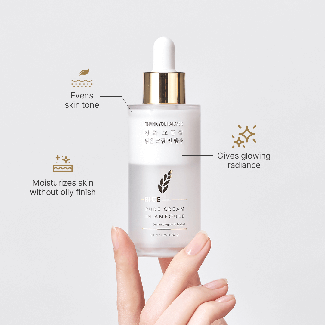 Thank You Farmer Rice Pure Cream In Ampoule - 50ml