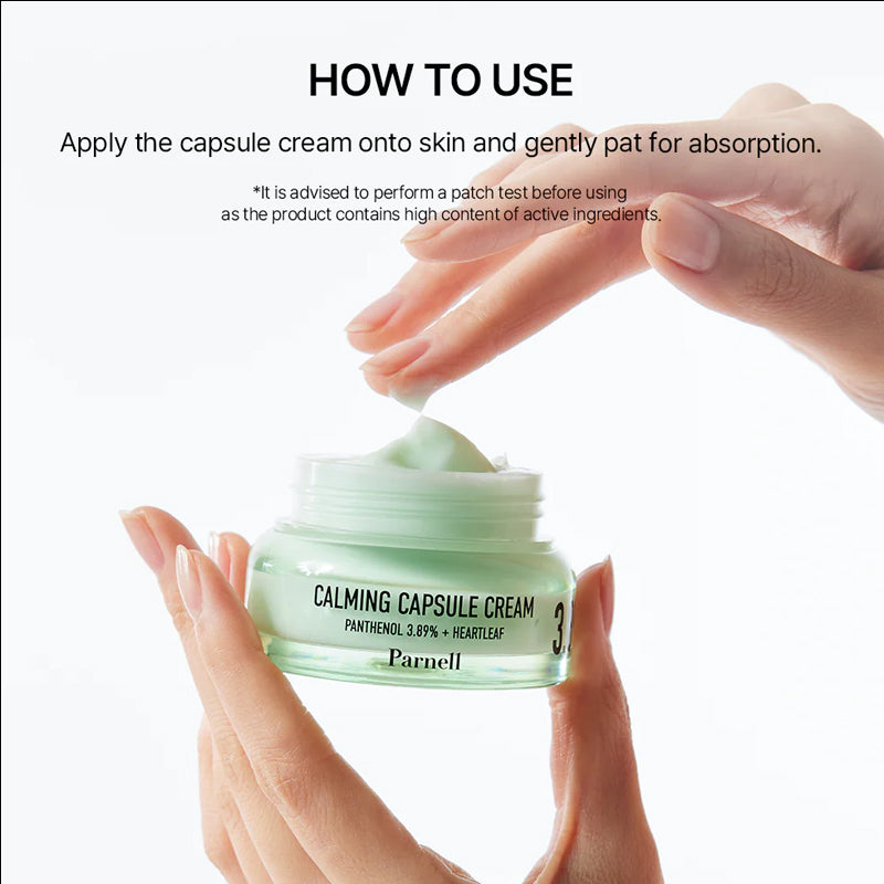 Parnell Panthenol 3.89 Heartleaf Calming Capsule Cream - 50ml