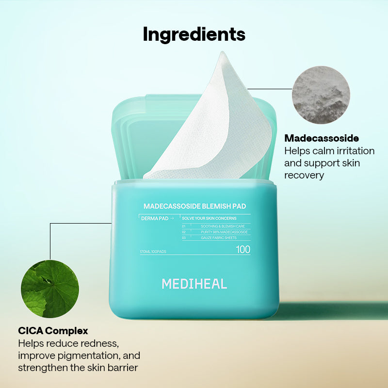 MEDIHEAL Madecassoside Blemish Pad - 170ml