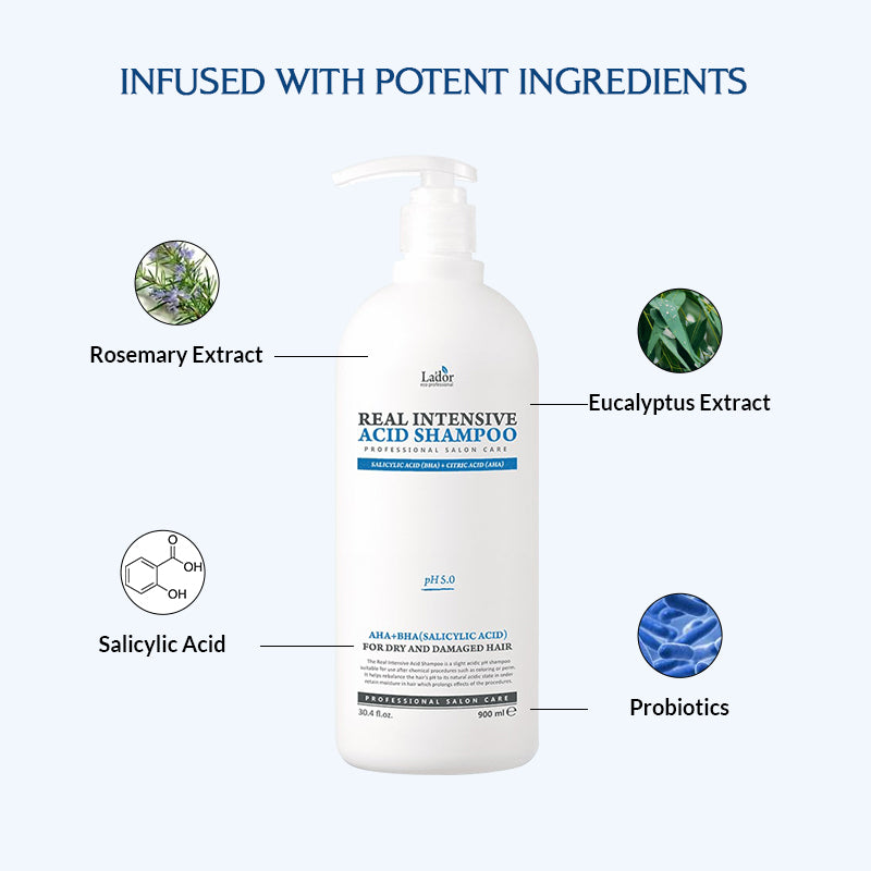Lador Real Intensive Acid Shampoo - 900ml