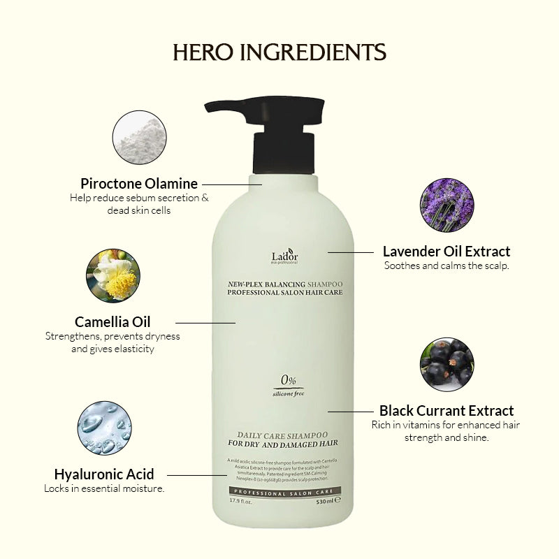 Lador Newplex Balancing Shampoo - 530ml