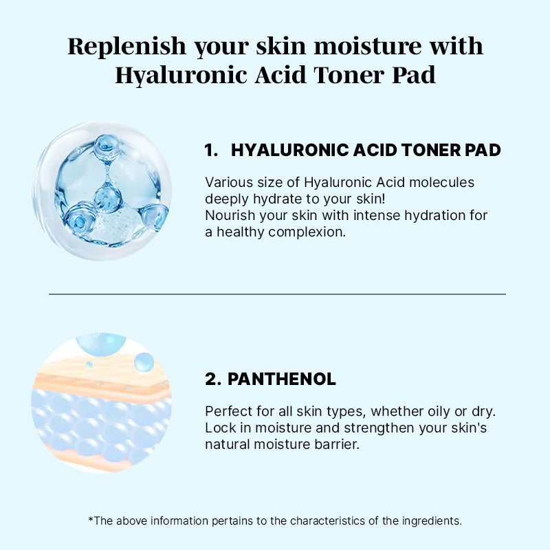 mixsoon Hyaluronic Acid Toner Pad - 180ml/80ea