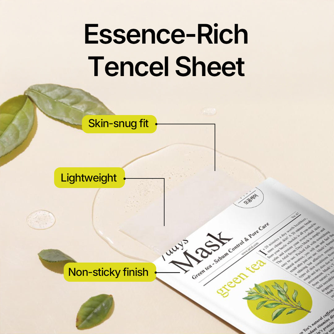 Ariul 7days Mask Green Tea S - 23ml