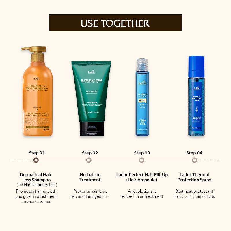 Lador Dermatical Hair- Loss Shampoo (For Thin Hair) - 530ml