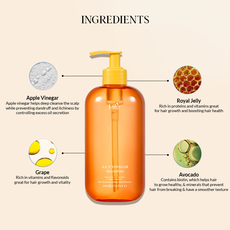 Lador ACV Vinegar Shampoo - 530ml