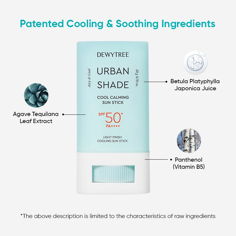 Dewytree Urban Shade Cool Calming Sun Stick SPF 50+ PA++++ - 20gms