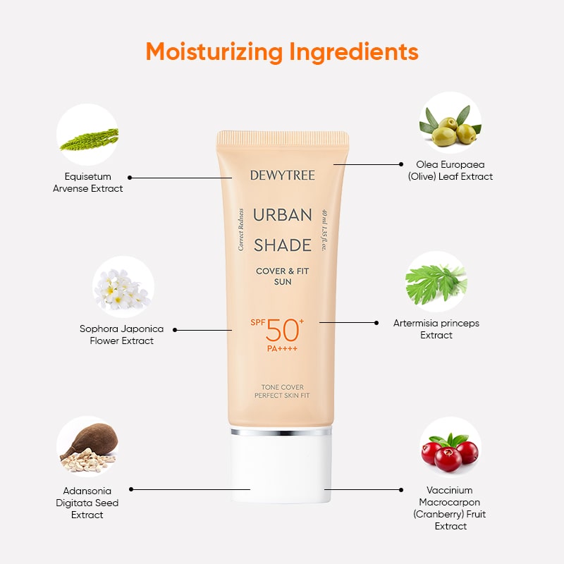 Dewytree Urban Shade Cover And Fit Sunscreen SPF 50+ PA++++ - 40ml