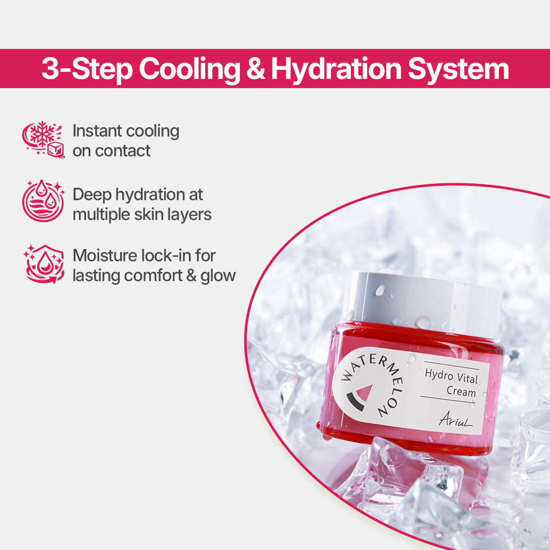 Ariul Watermelon Hydro Vital Cream - 55ml