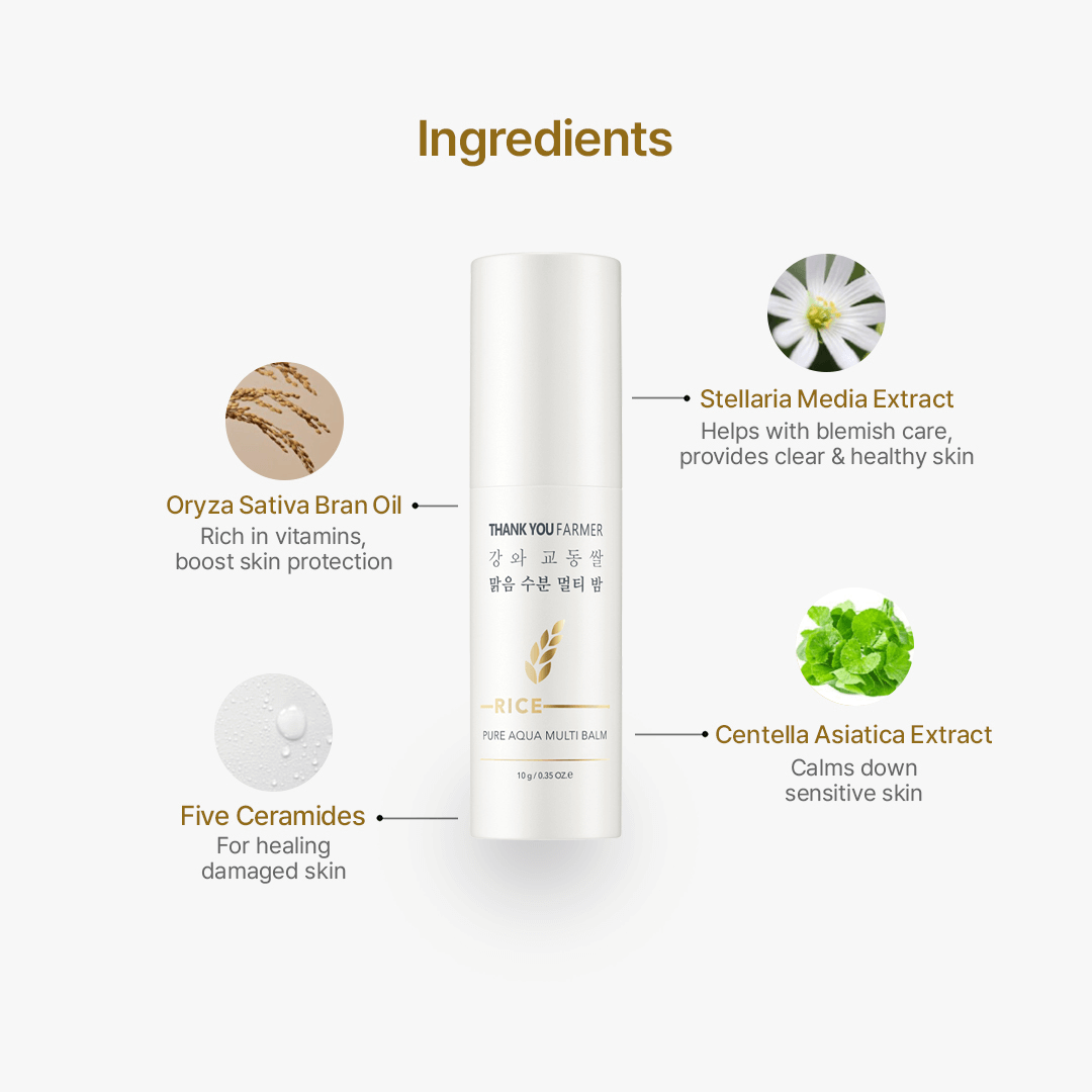 Thank You Farmer Rice Pure Aqua Multi Balm - 10gms