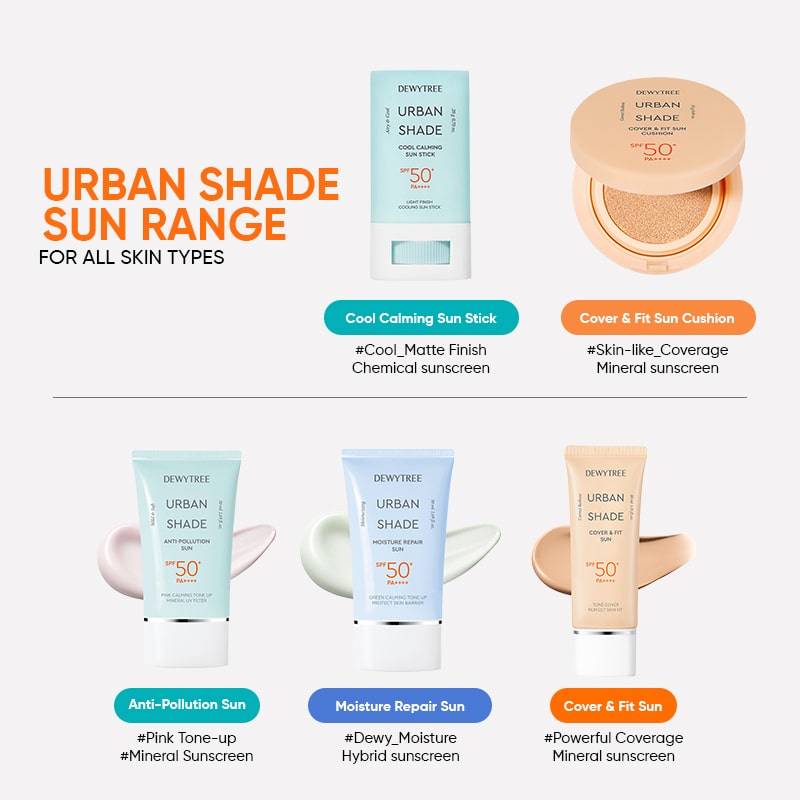 Dewytree Urban Shade Cover And Fit Sunscreen SPF 50+ PA++++ - 40ml
