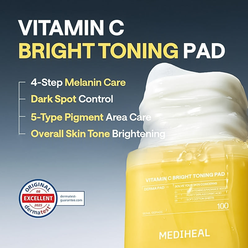 MEDIHEAL Vitamin C Bright Toning Pad - 180ml