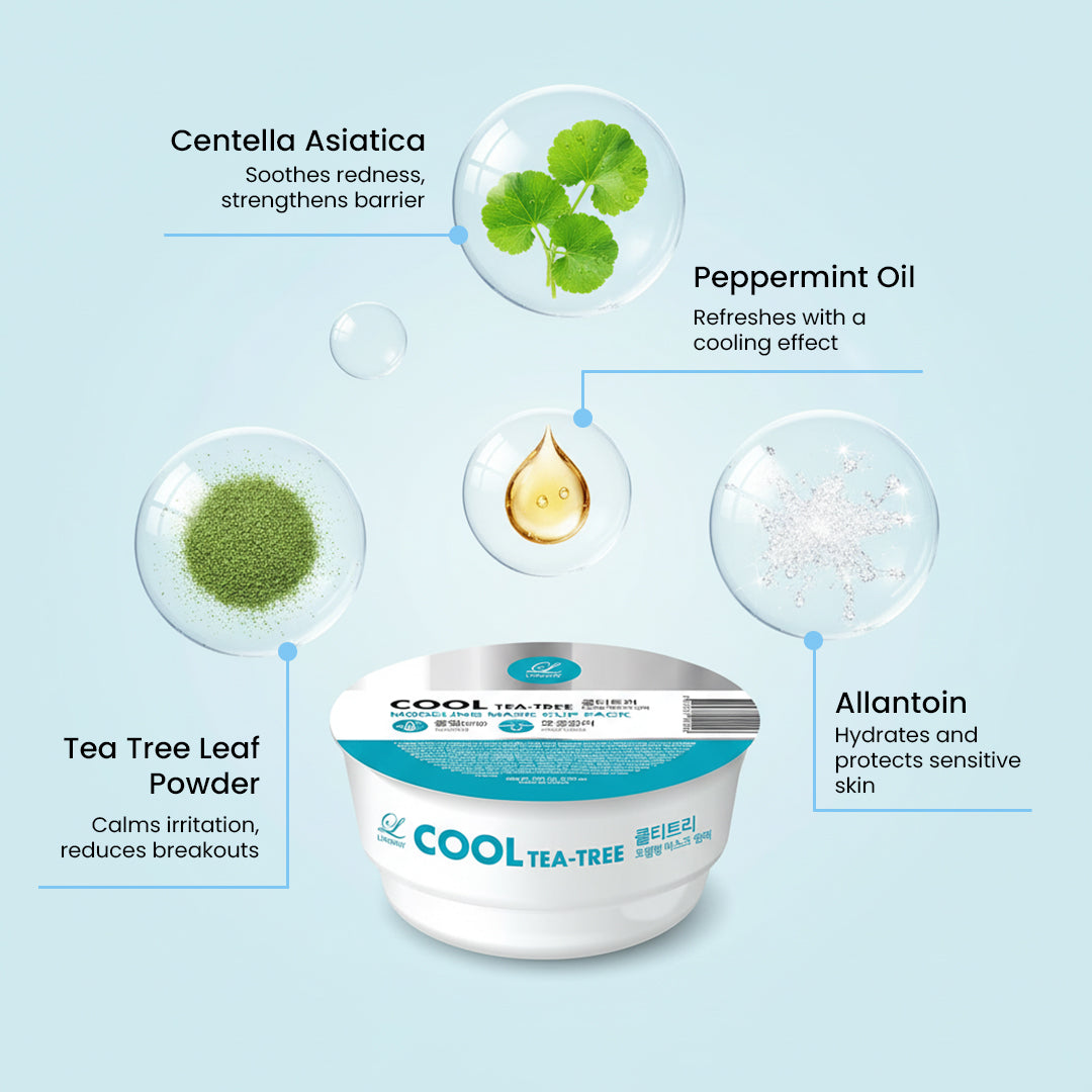Lindsay Modeling Mask Cup Pack Cool Tea - Tree 28g