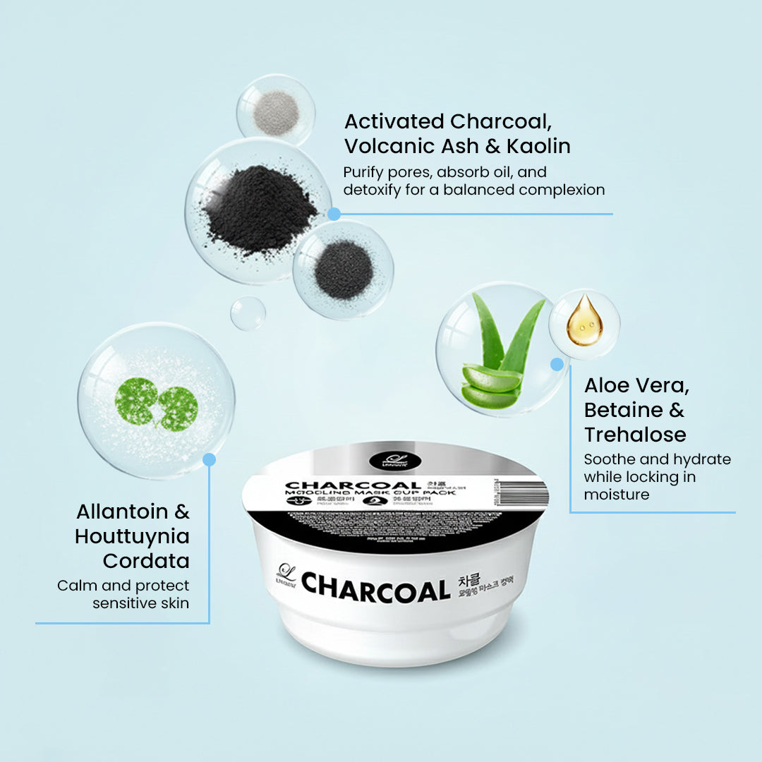 Lindsay Modeling Mask Cup Pack Charcoal 28g