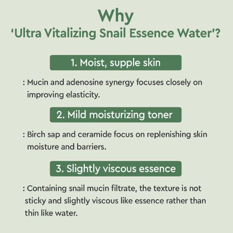 Dewytree Ultra-Vitalizing Snail Essence Water