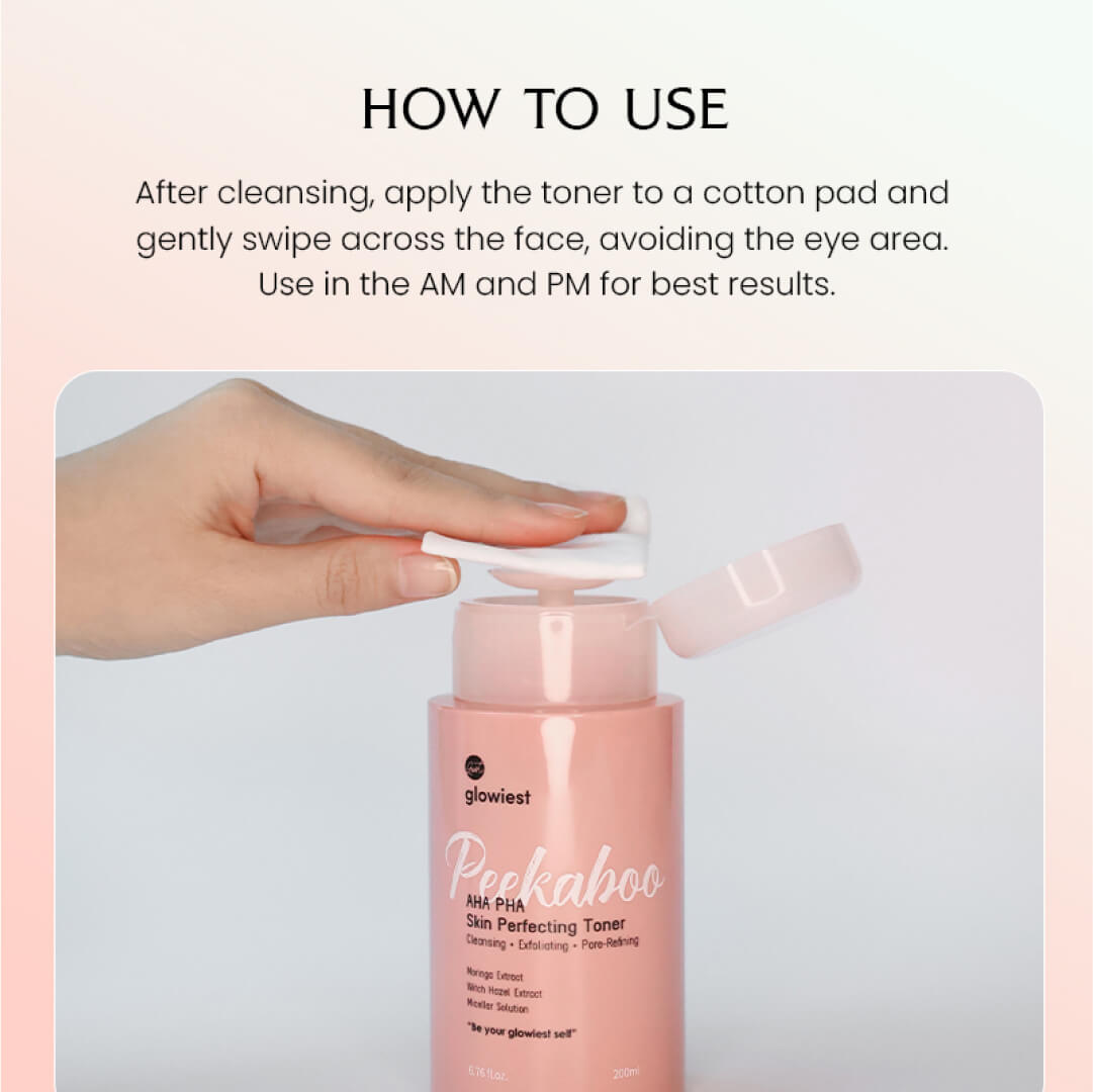 glowiest Peekaboo AHA PHA Skin Perfecting Face Toner - 200ml
