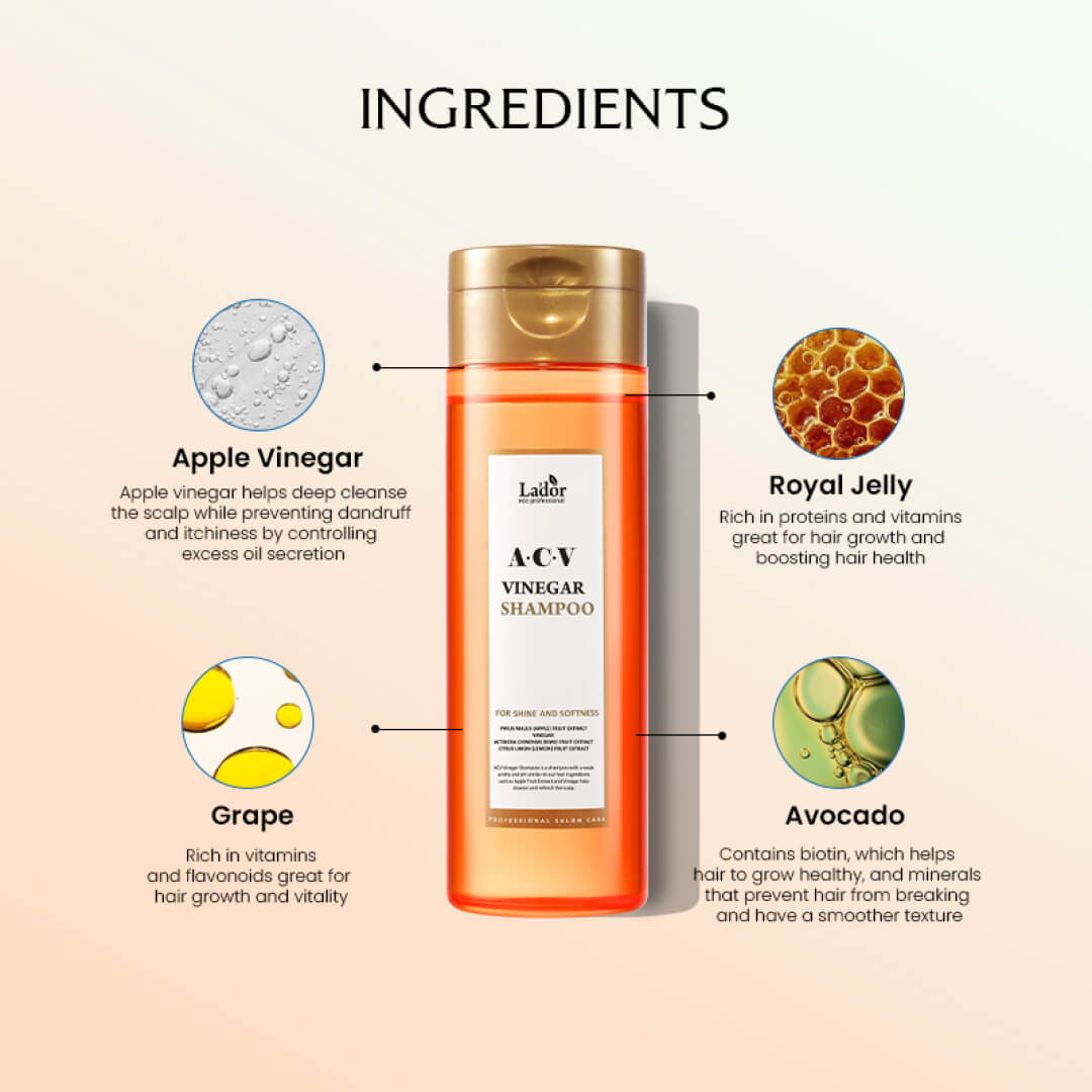 Lador ACV Vinegar Shampoo - 430ml