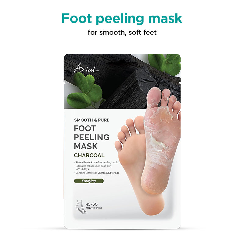 Ariul Smooth & Pure Foot Peeling Mask Purifying (Charcoal) 34g