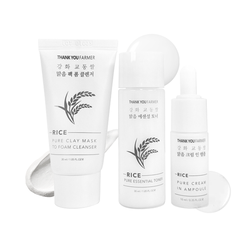 Thank You Farmer Rice Pure Glow Travel Kit - 70ml
