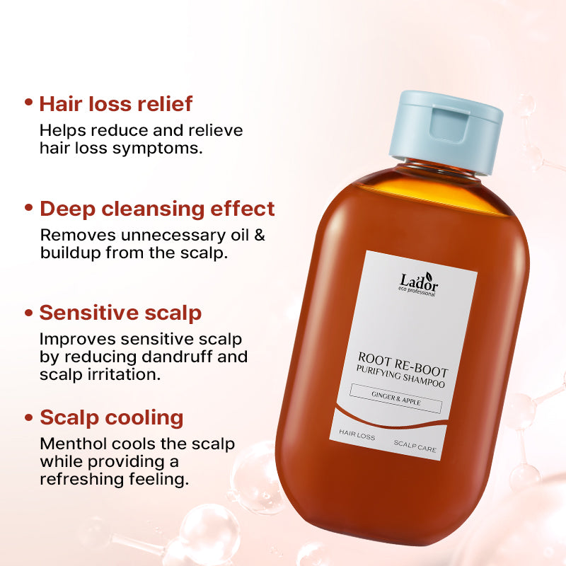 Lador Root Re-Boot Purifying Shampoo (Ginger & Apple) 300ml