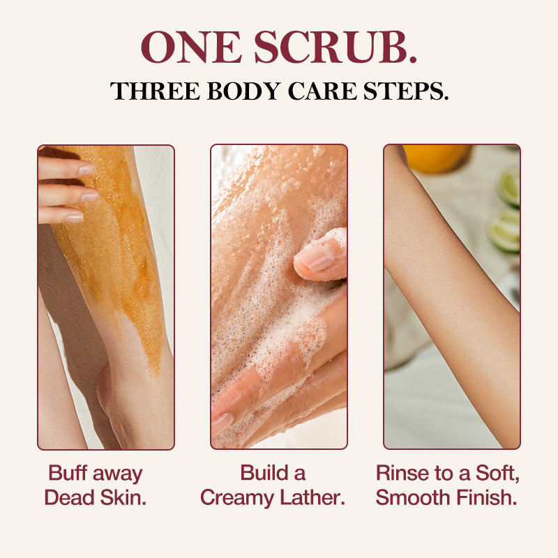 Plu Body Scrub Pink Floral 200g