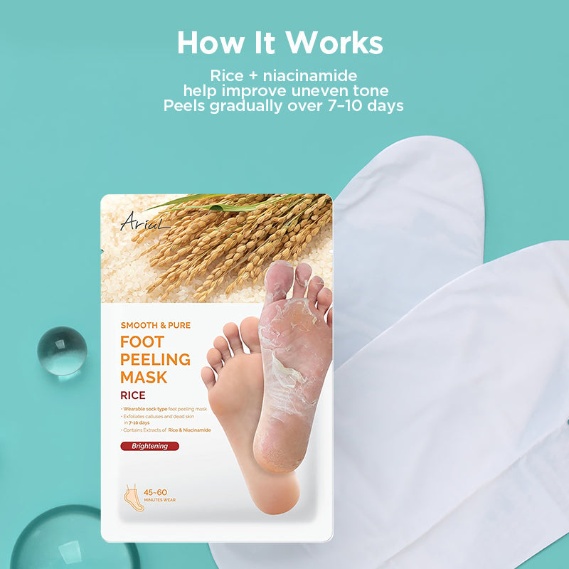 Ariul Smooth & Pure Foot Peeling Mask Nourishing (Rice) 34g