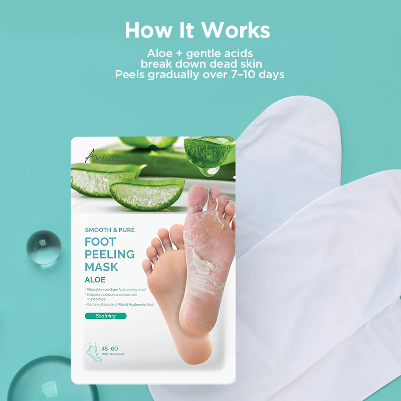 Ariul Smooth & Pure Foot Peeling Mask Soothing (Aloe) 34g