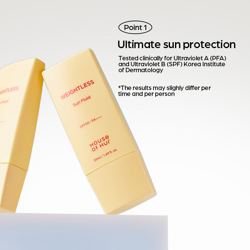 House of Hur Weightless Sun Fluid SPF50 + PA++++ - 50ml