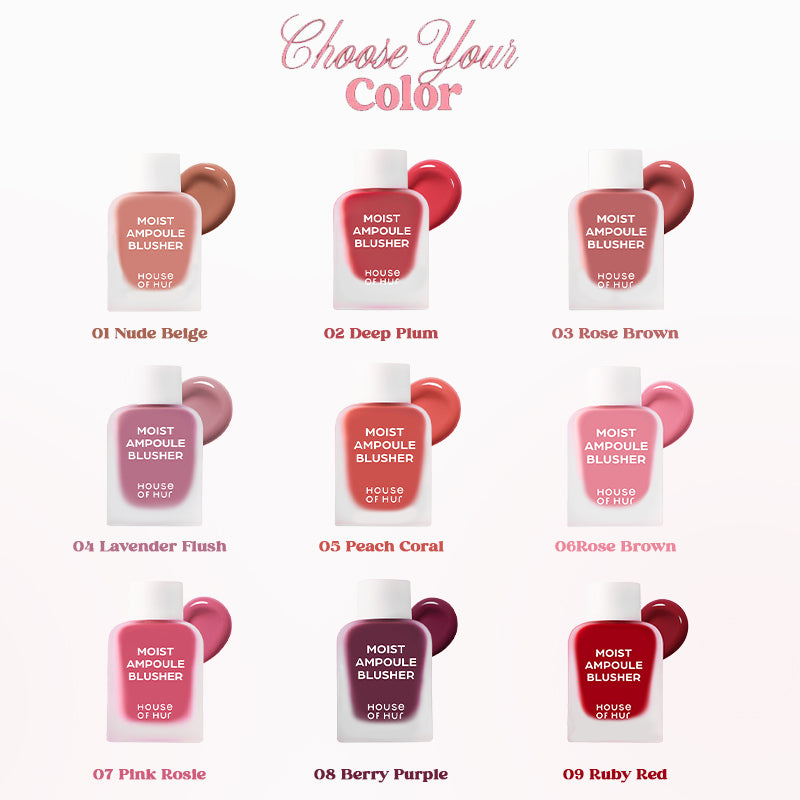 House of Hur Moist Ampoule Blusher 06 Cherry Blossom 10ml, 20ml
