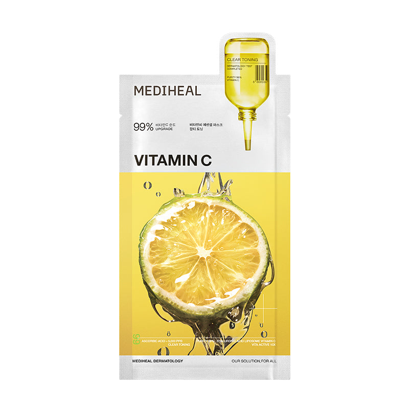 MEDIHEAL Vitamin C Essential Mask Clear Toning - 24ml
