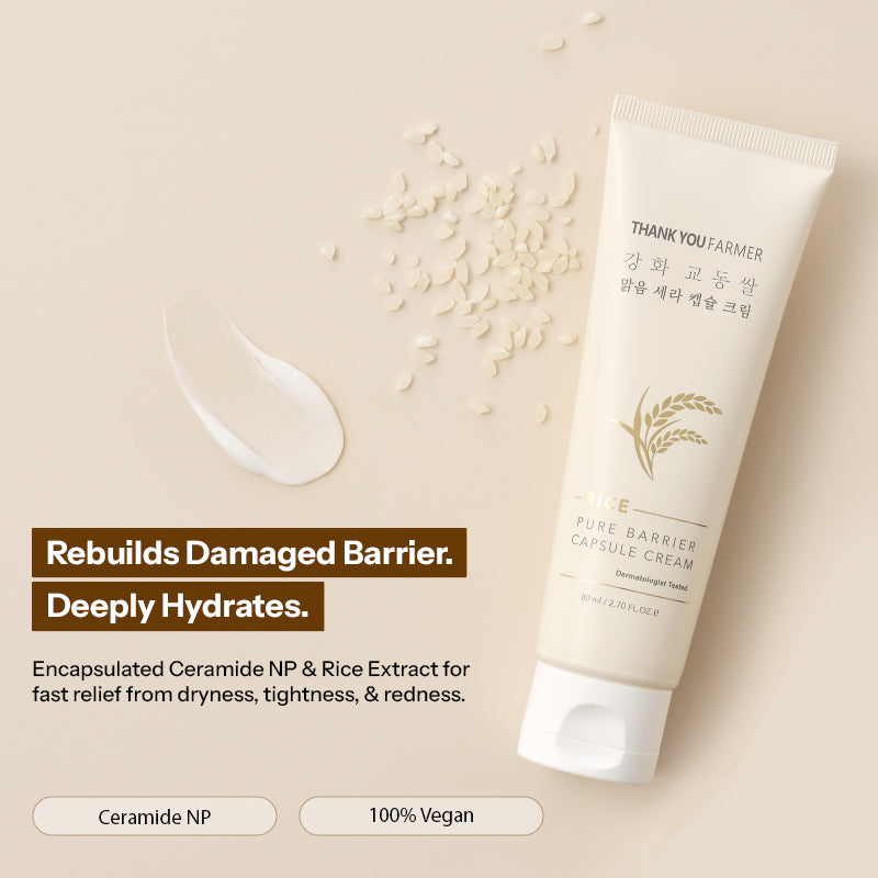 Thank You Farmer Rice Pure Barrier Capsule Cream 80ml