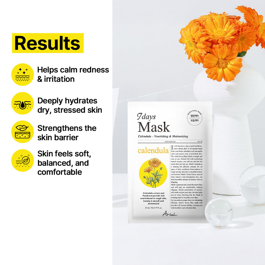 Ariul 7days Mask Calendula P - 23ml
