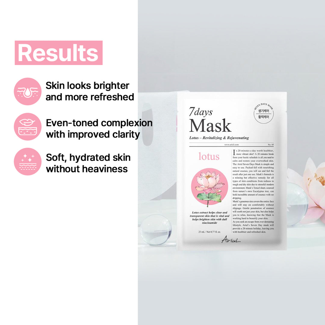 Ariul 7days Mask Lotus N - 23ml