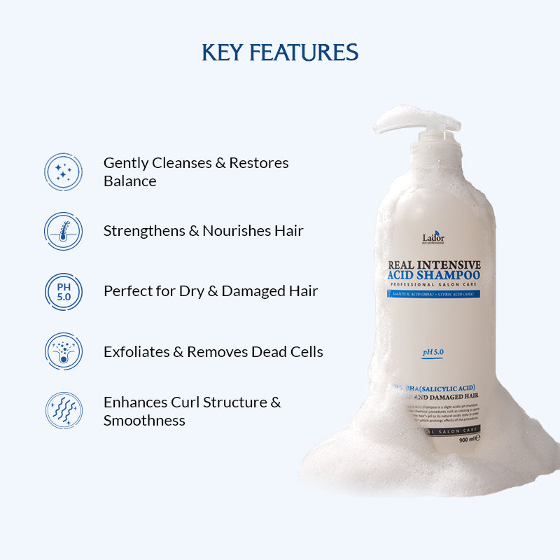 Lador Real Intensive Acid Shampoo - 900ml