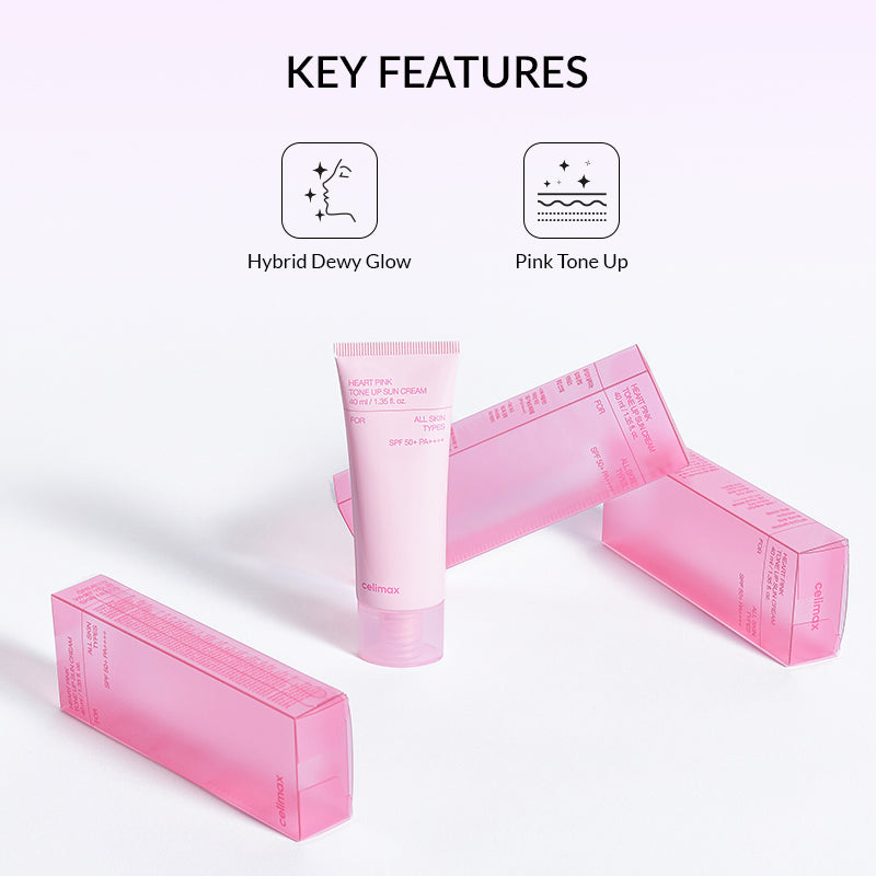 Celimax Heart Pink Tone Up Sun Cream - 40ml