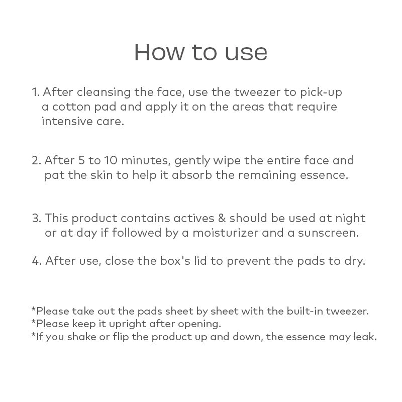 House of Hur Brightening Skin Prep Essence Pad 140ml (70sheets)