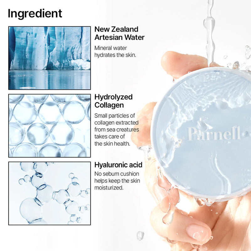Parnell Glacial Biome Water No-Sebum Cushion - 10g