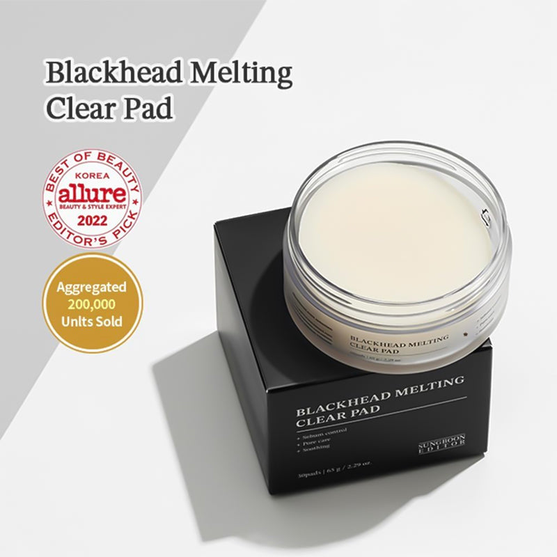 Sungboon Editor Blackhead Melting Clear Pad (65g, 30pcs)